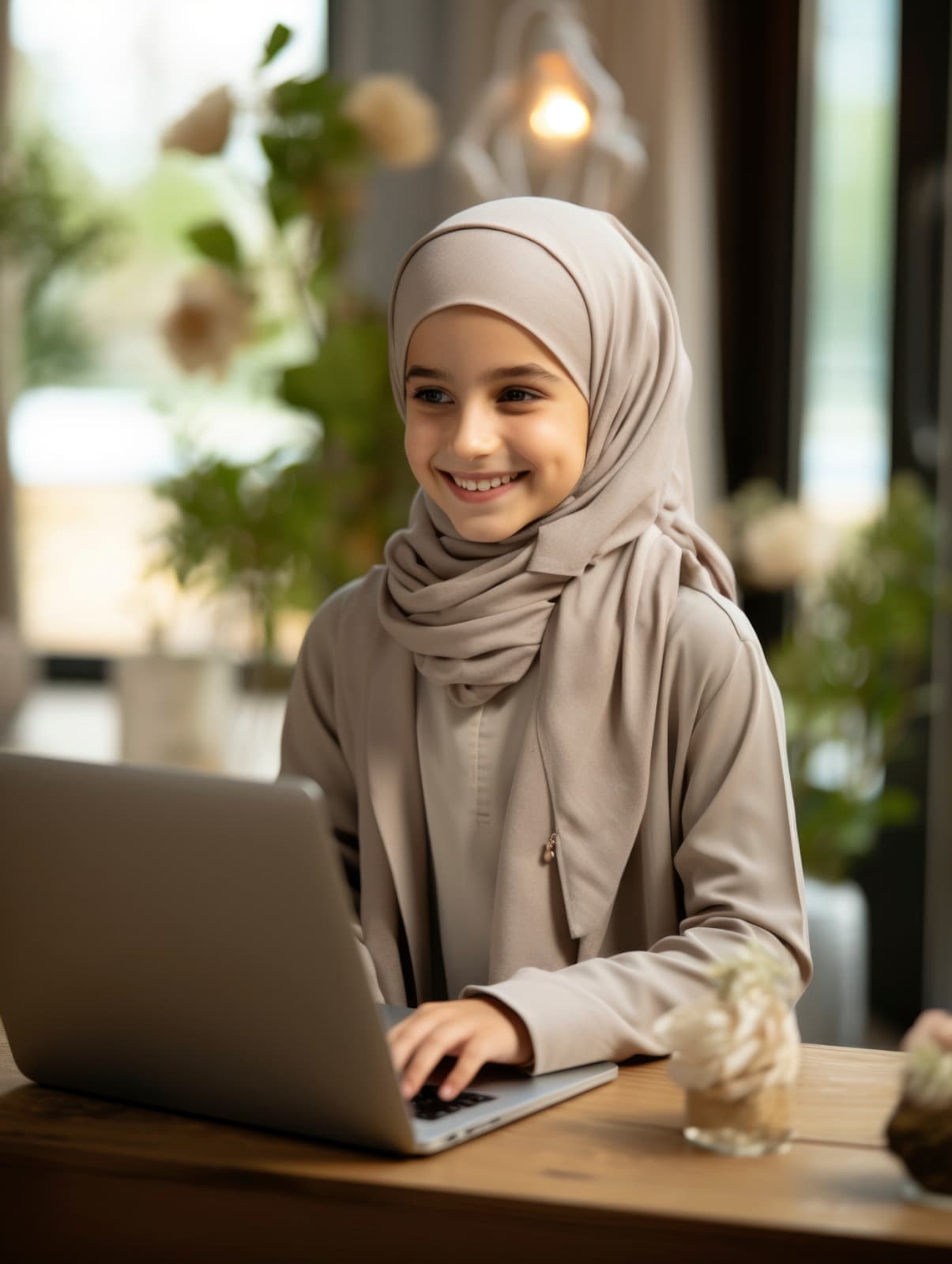 Student learning Quran
